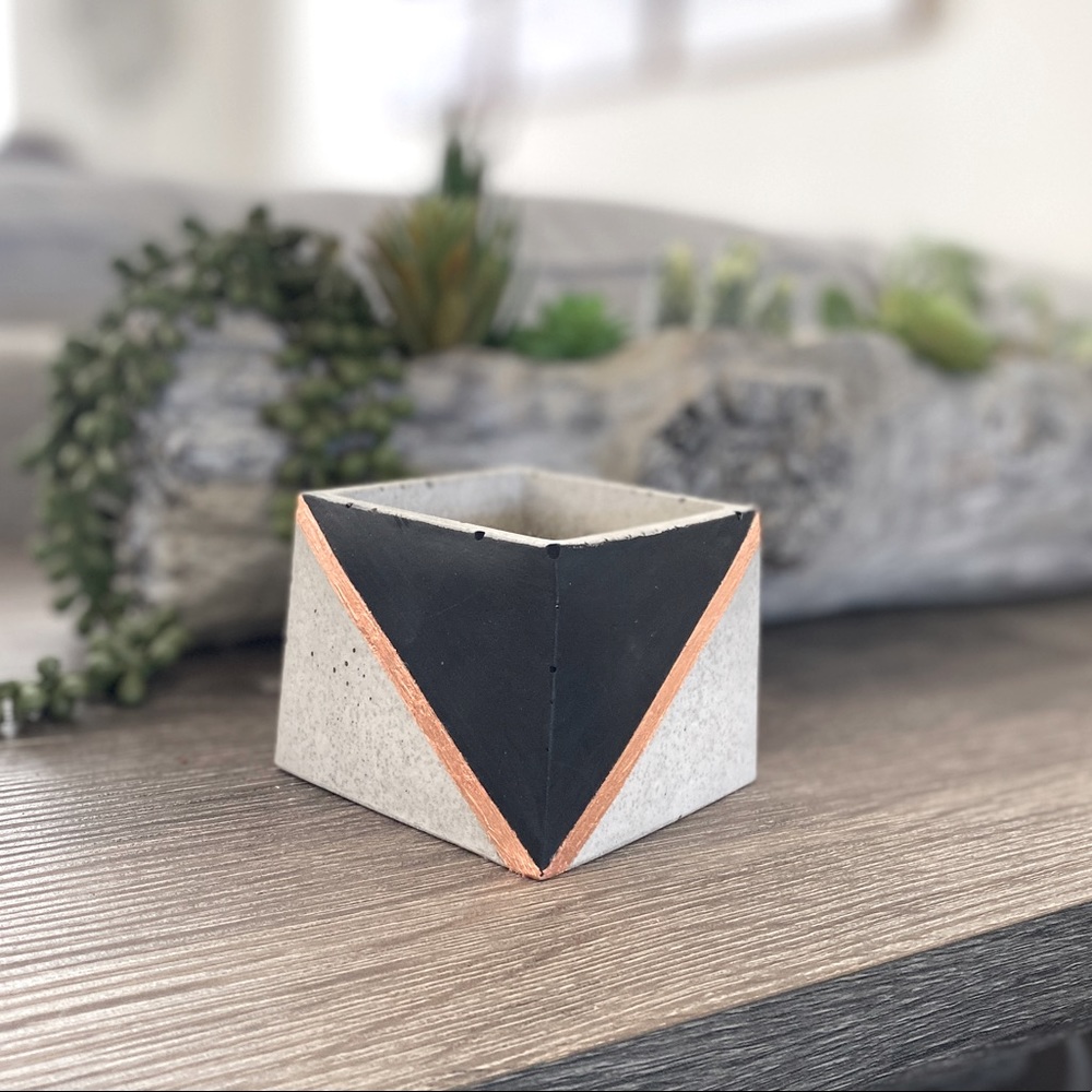 Industrial Modern Handcrafted cement planter